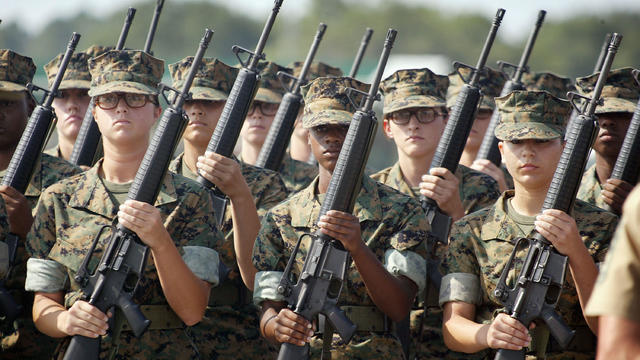 Women Train to Become U.S. Marines 