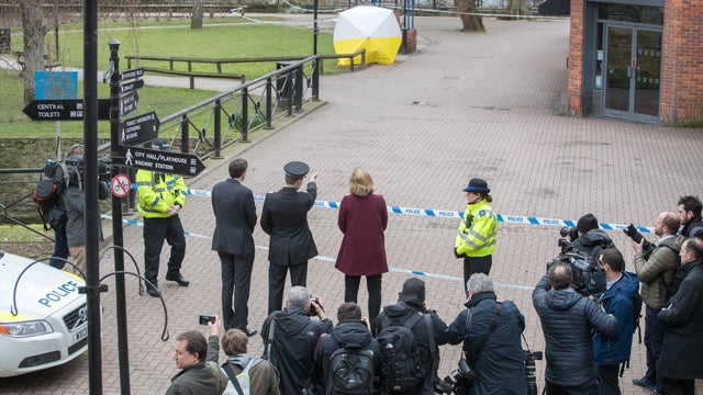 British Home Secretary Visits Scene Of Nerve Agent Attack 