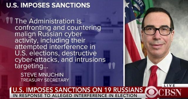 U.S. imposes sanctions on Russians - CBS News