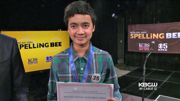 Amith Vasantha, Winner of the 2018 CBS Bay Area Spelling Bee 