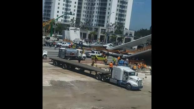 Miami bridge collapses 