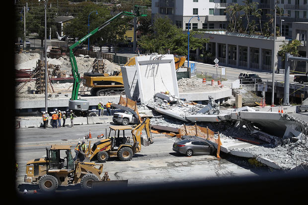 At Least 6 Dead After Collapse Of Pedestrian Bridge In Miami 