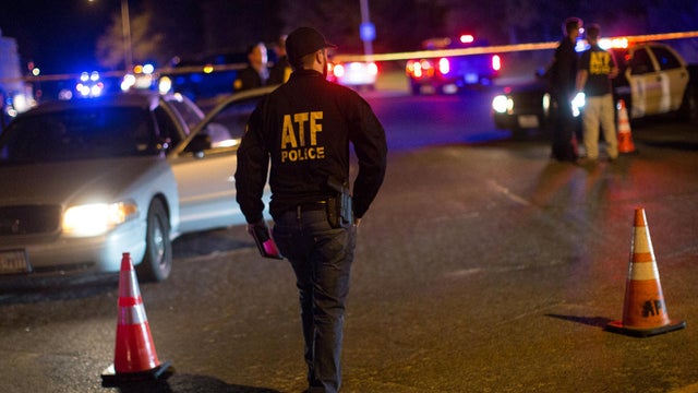 Authorities maintain a cordon near the site of a reported explosion in southwest Austin 