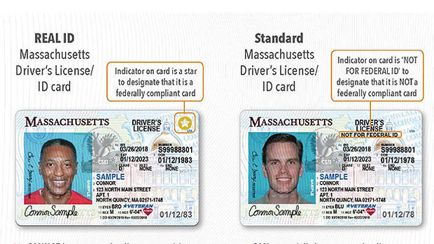 Real ID Massachusetts driver's license 