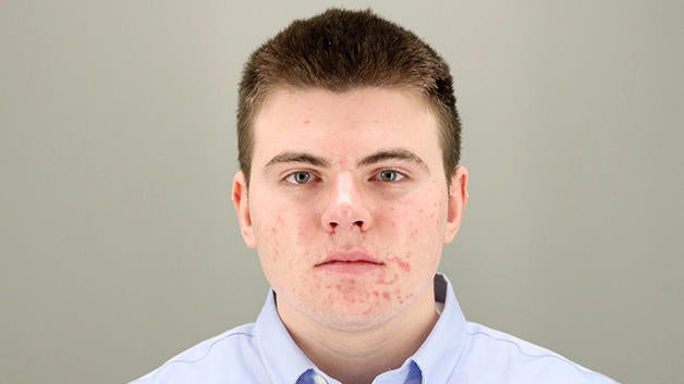 Christopher Barlow is seen in a booking photo provided by the police department in Easton, Connecticut. 