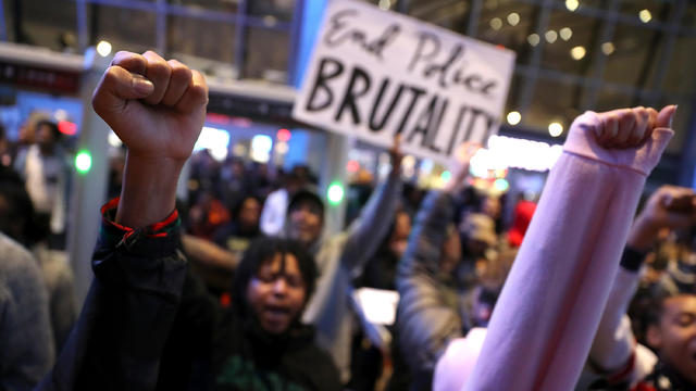 Demonstrators Protest Against Recent Sacramento Police Shooting Of Unarmed Black Man 