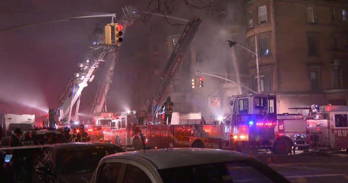 Deadly 5-alarm fire erupts on New York City movie set - CBS News