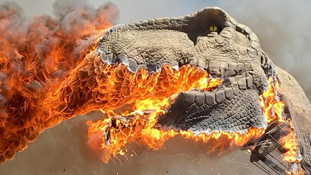 Burning Dinosaur 