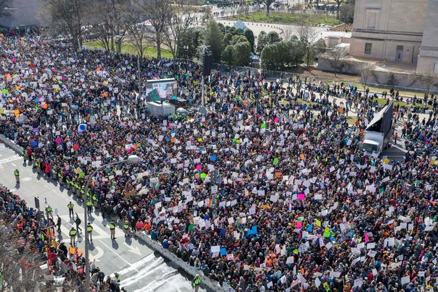 Newseum March For Our Lives Crowd Washington DC 
