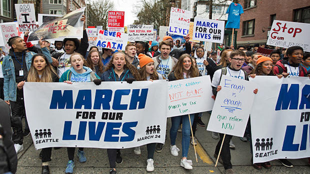 Thousands Join March For Our Lives Events Across US For School Safety From Guns 