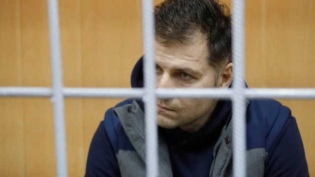 Magomed Magomedov, a business partner and brother of co-owner of Russia's Summa group Ziyavudin Magomedov, attends a court hearing on his detention in Moscow 