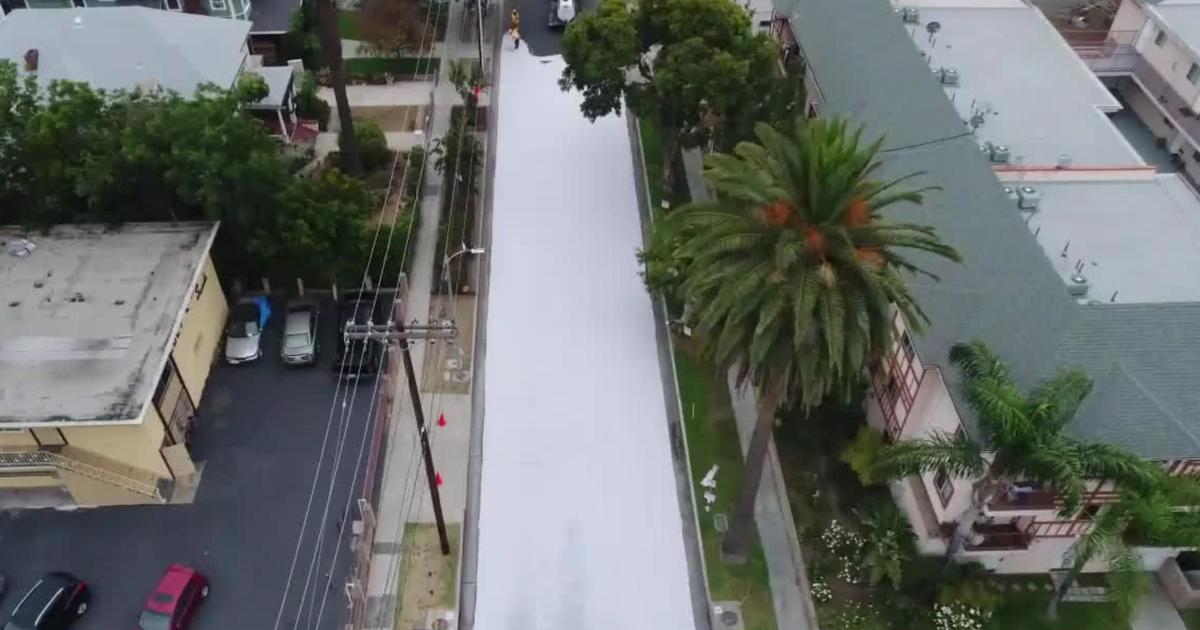 What does it mean when an area of road is painted with white