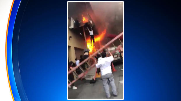Girl Jumps From Fire In Edgewater Building 