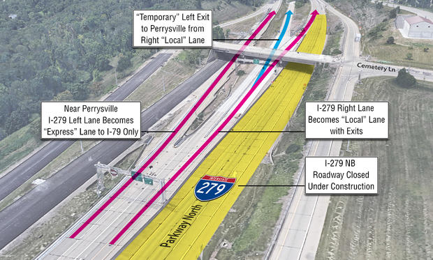 Southern Crossover - Perrysville Interchange Graphic 