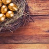 Easter gold eggs 