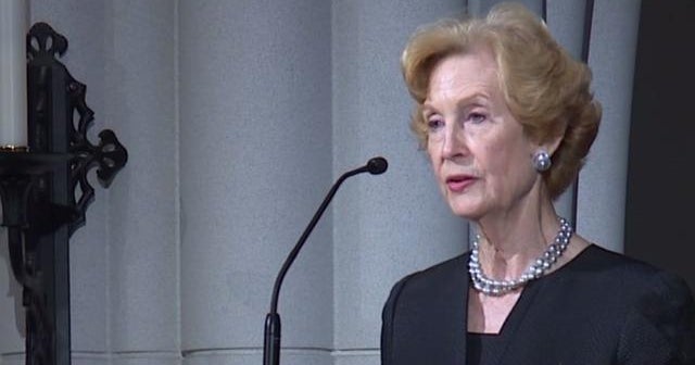 Susan Garrett Baker, longtime friend of Barbara Bush, gives eulogy ...