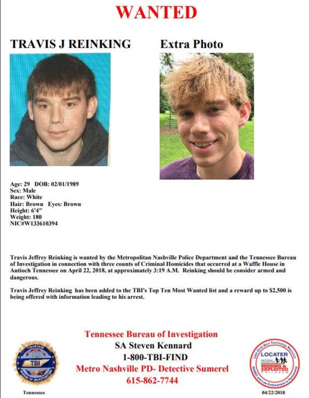 Travis Reinking Wanted Poster 