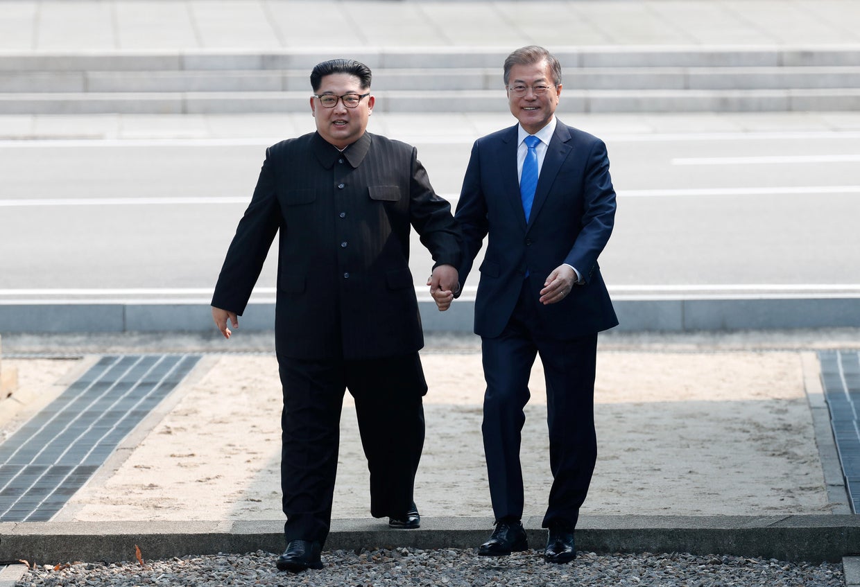 Kim Jong Un, Moon Jae-in 