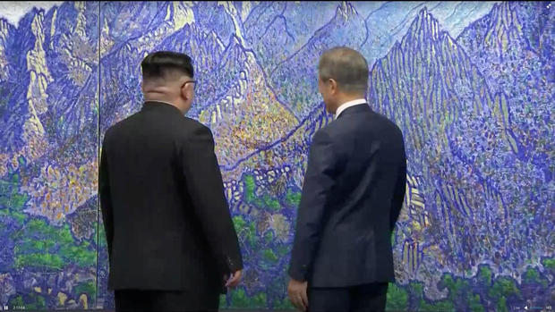 Kim Jong Un, Moon Jae-in 