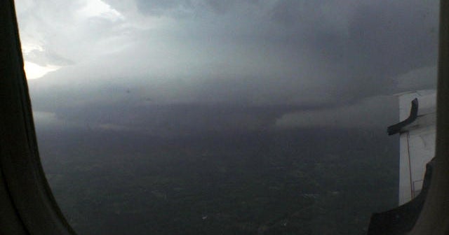 Hunting tornadoes from inside a NOAA research plane - CBS News