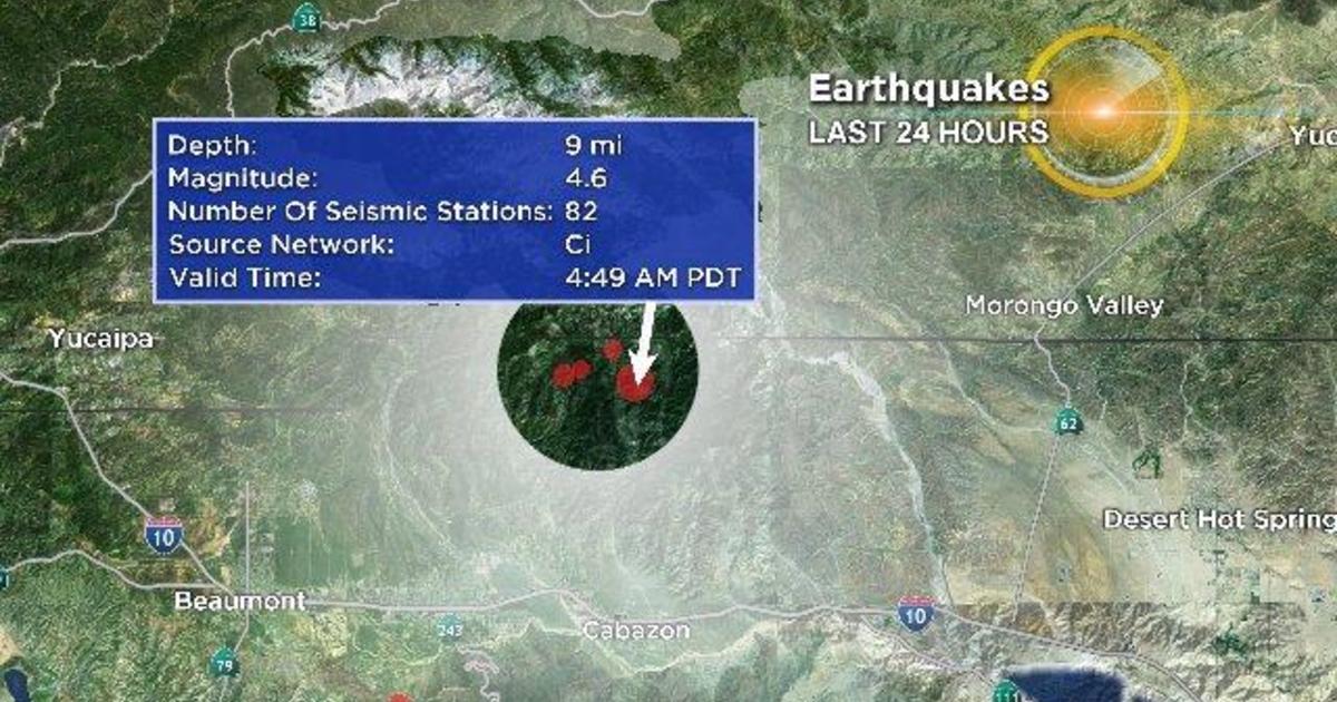 Cabazon earthquake Magnitude 4.5 quake jolts wide swath of