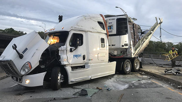 weston truck mass pike crash 