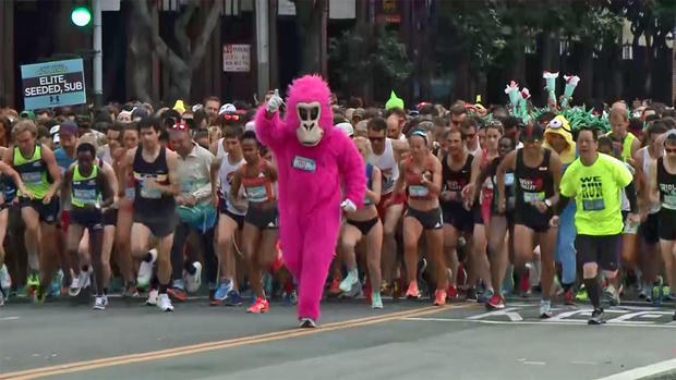 Runners Burst from the Starting Line at the 107th Running of the Bay to Breakers Footrace 