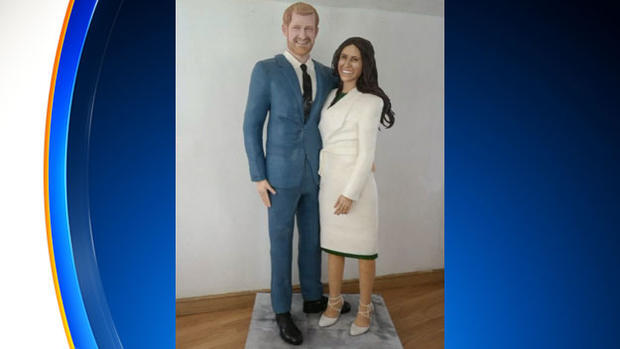 Prince Harry Meghan Markle Life Size Replica Cake 