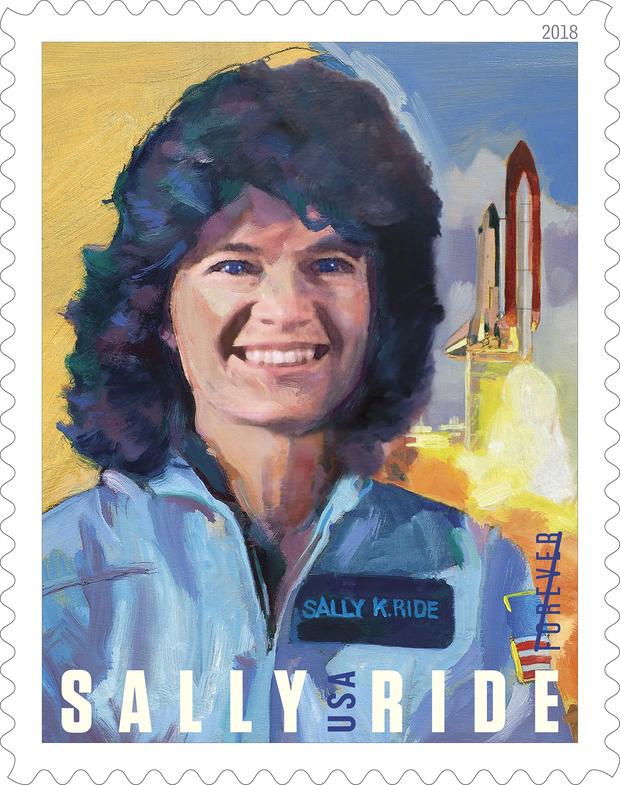 Sally Ride Postage Stamp 