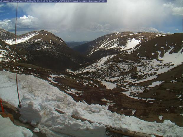 Alpine Visitor Center webcam from RMNP 1225pm Thurs 