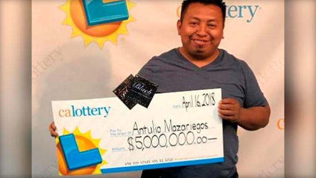 CA lottery winner Antulio Mazariegos 