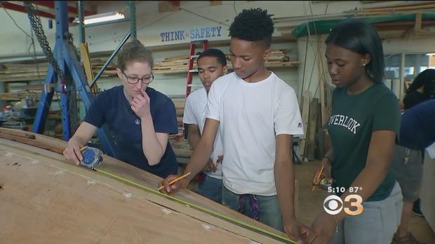 SummerFest: Teens Learn How To Build Boat At Independence Seaport Museum 
