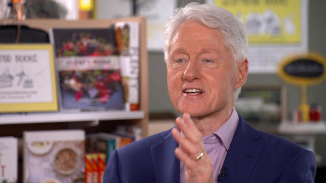 Former President Bill Clinton is seen in an interview with "CBS Sunday Morning." 