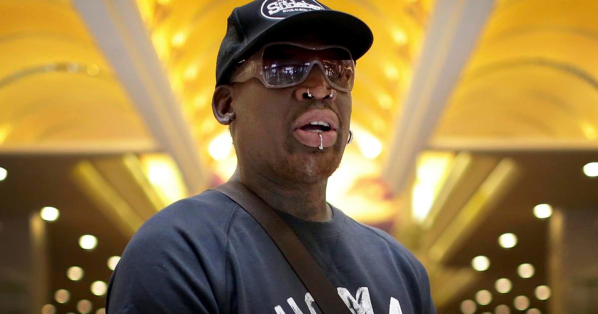 Dennis Rodman says he'll travel to Singapore for Trump-Kim summit - CBS ...