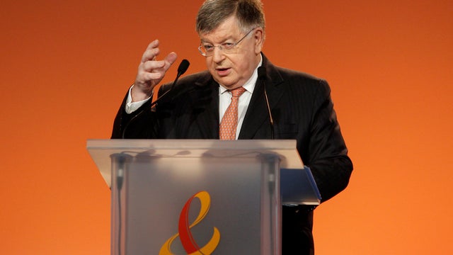 FILE PHOTO: France Telecom's outgoing CEO Lombard attends a news conference in Paris 