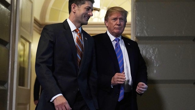President Trump Addresses The House Republican Conference Meeting On Capitol Hill 