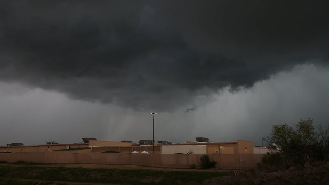Casa Padre, an immigrant shelter for unaccompanied minors, is pictured in Brownsville 