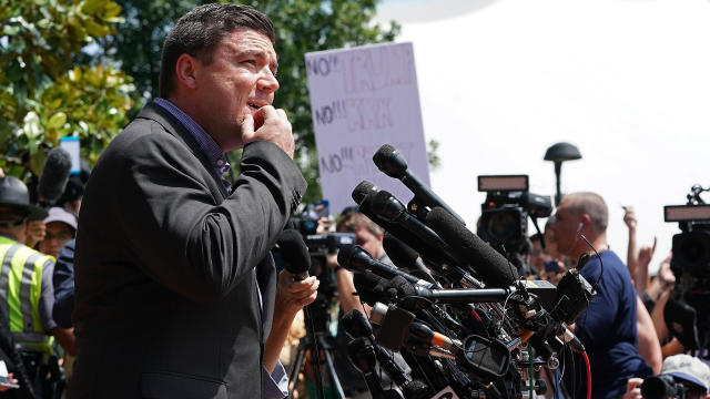 Organizers Of Saturday's Alt Right Rally In Charlottesville, Virginia Hold News Conference 