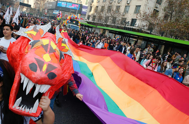 Pride parade in Santiago, Chile 