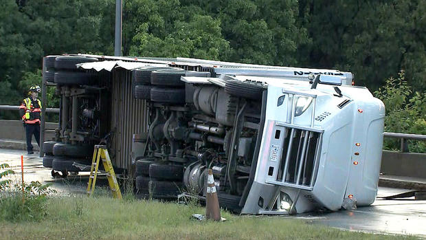 weston pike i-95 truck crash 