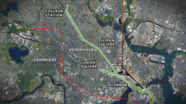 New Green Line Map 