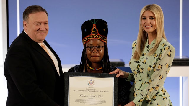 Secretary of State Mike Pompeo and Ivanka Trump hold an event to unveil the 2018 Trafficking in Persons Report 
