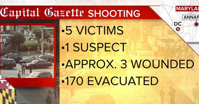 Capital Gazette shooting suspect charged with first-degree murder - CBS ...