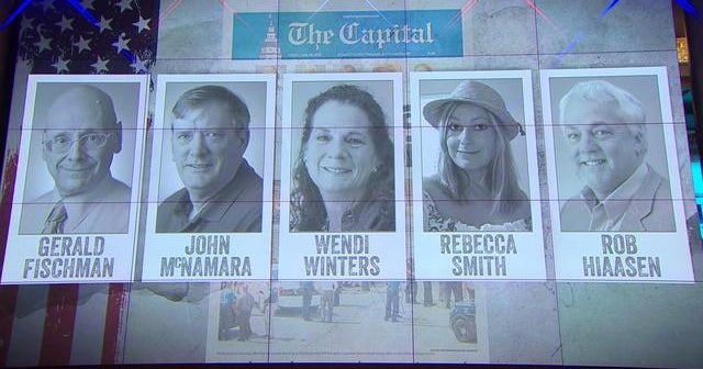 Maryland newsroom shooting victims remembered at vigil CBS News