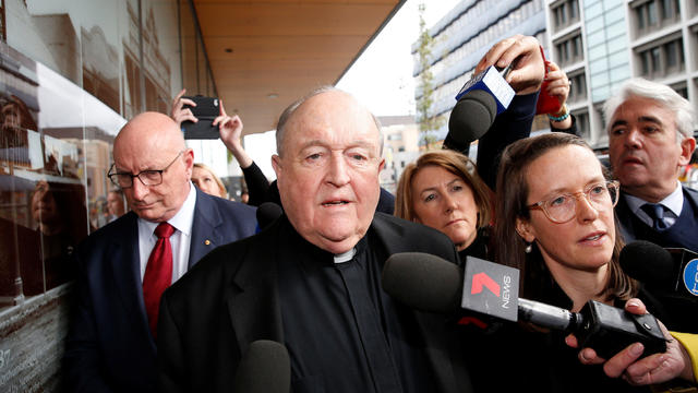 Archbishop Philip Wilson leaves Newcastle Local Court 