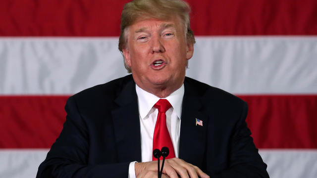 U.S. President Trump participates in a roundtable discussion about trade in Duluth, Minnesota 