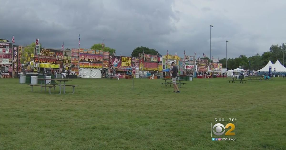 Inclement Weather Temporarily Closes Naperville Ribfest For Second