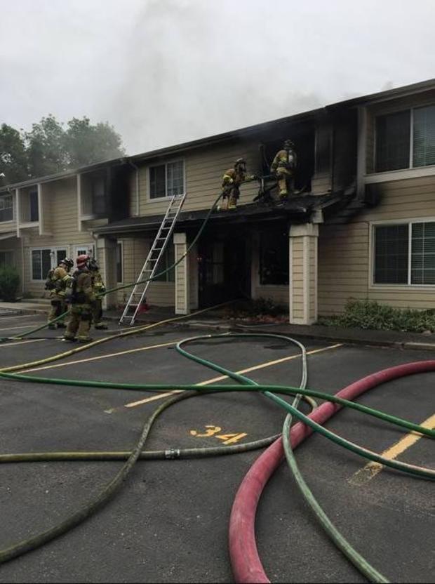 Westminster townhome fire (Westy fire dept) 