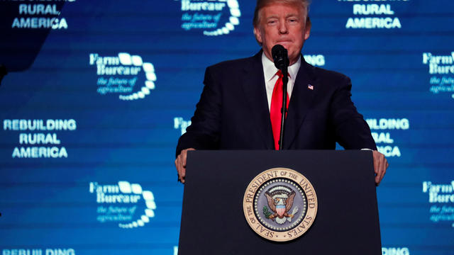 Trump addresses the American Farm Bureau Federation convention in Nashville 