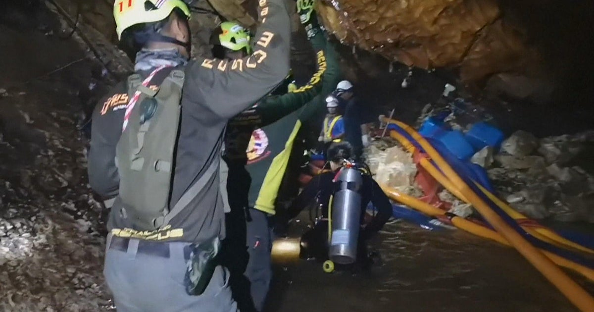 Final group was pulled from Thai cave just before water pump ...